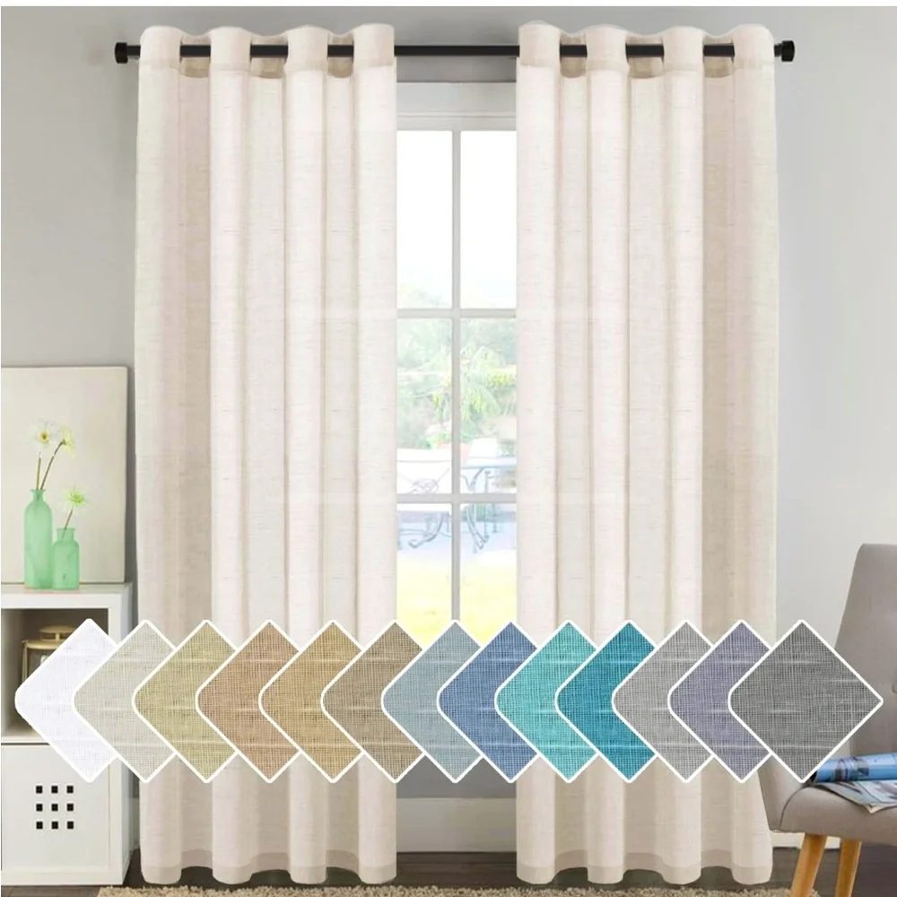 CURTAINS SHEER WITH GROMMETS
